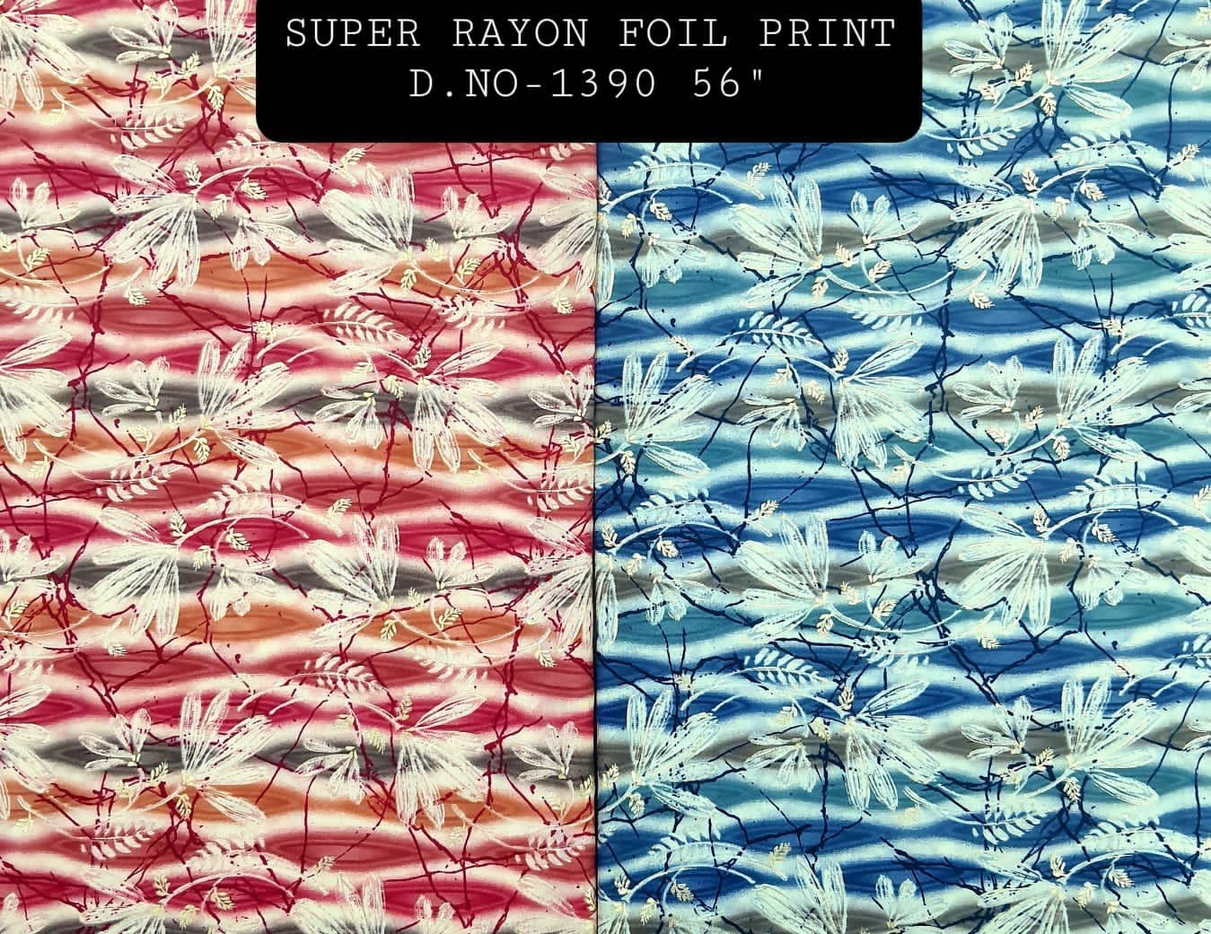 Super Rayon Foil Print Fabric – Floral & Designer Patchwork