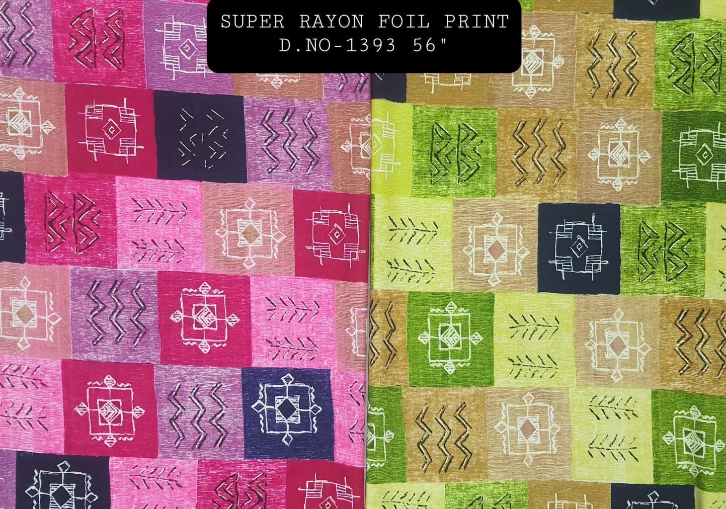 Super Rayon Foil Print Fabric – Floral & Designer Patchwork