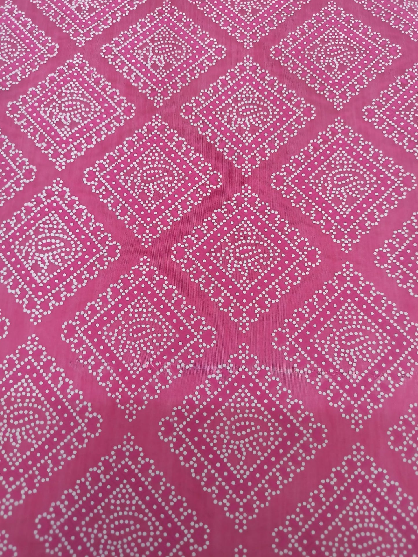 Table Print Work Cotton Fabric