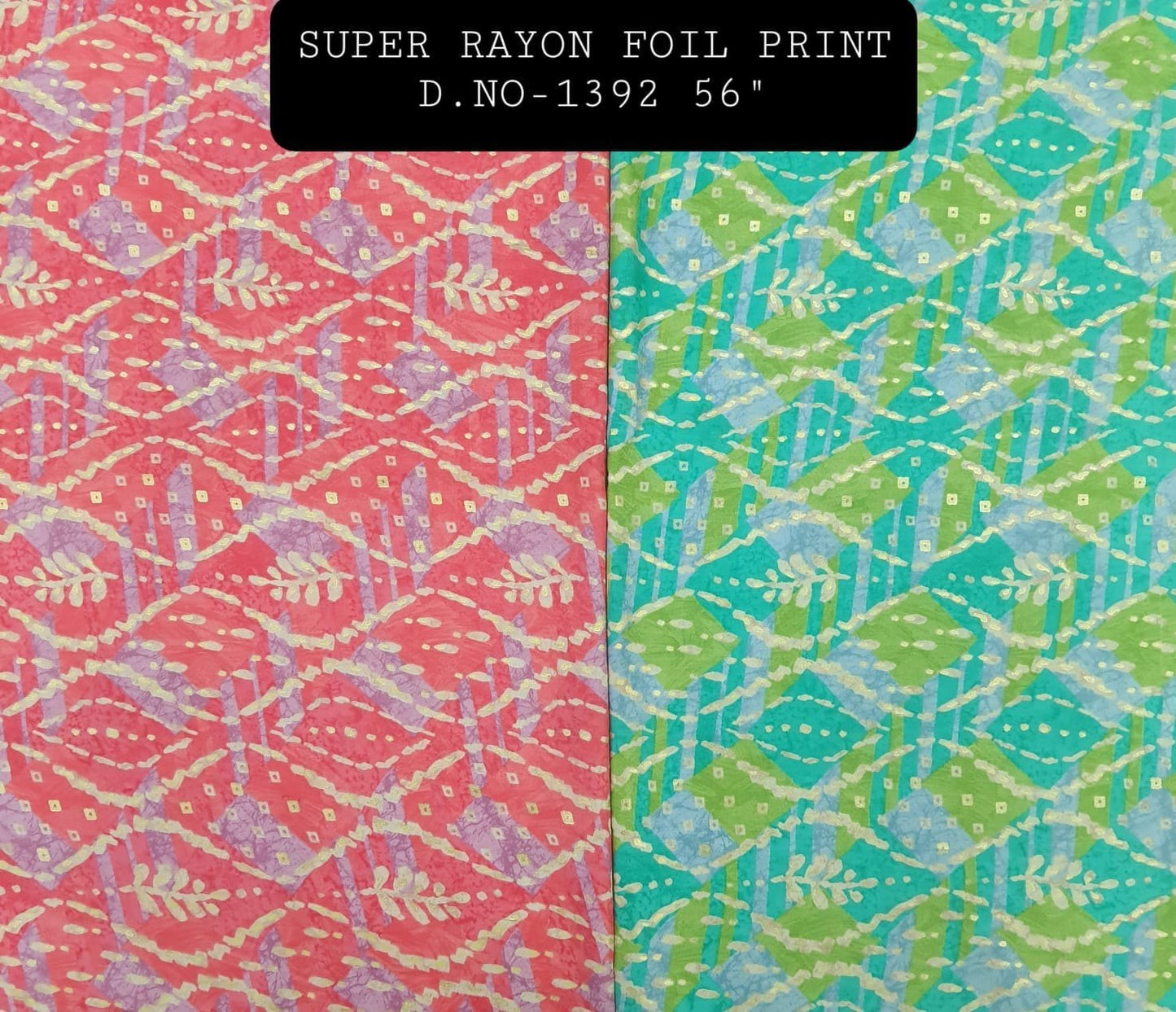 Super Rayon Foil Print Fabric – Floral & Designer Patchwork