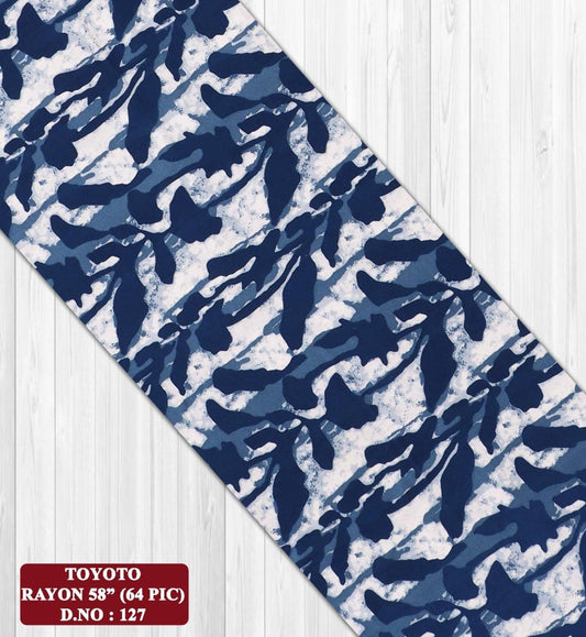 Toyoto Rayon Printed Fabric –Soft & Stylish Dress Material
