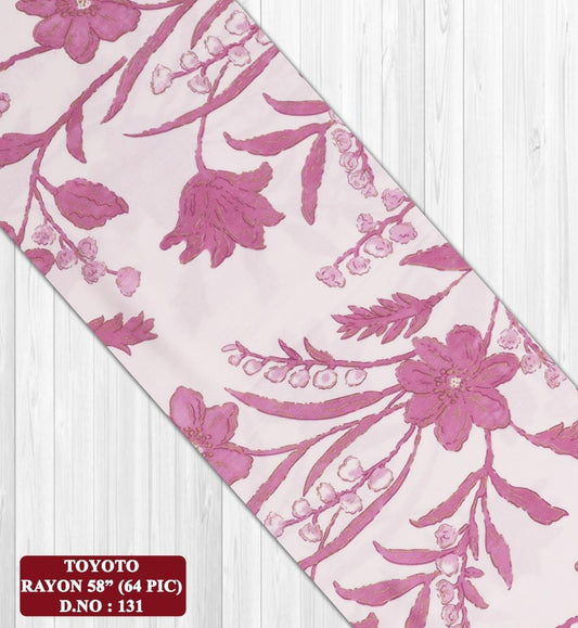 Toyoto Rayon Printed Fabric –Soft & Stylish Dress Material